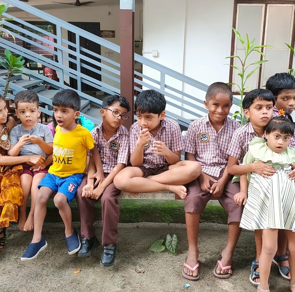 Children at Manovikas Special School, Kollam, supported under the Deendayal Disabled Rehabilitation Scheme (DDRS)