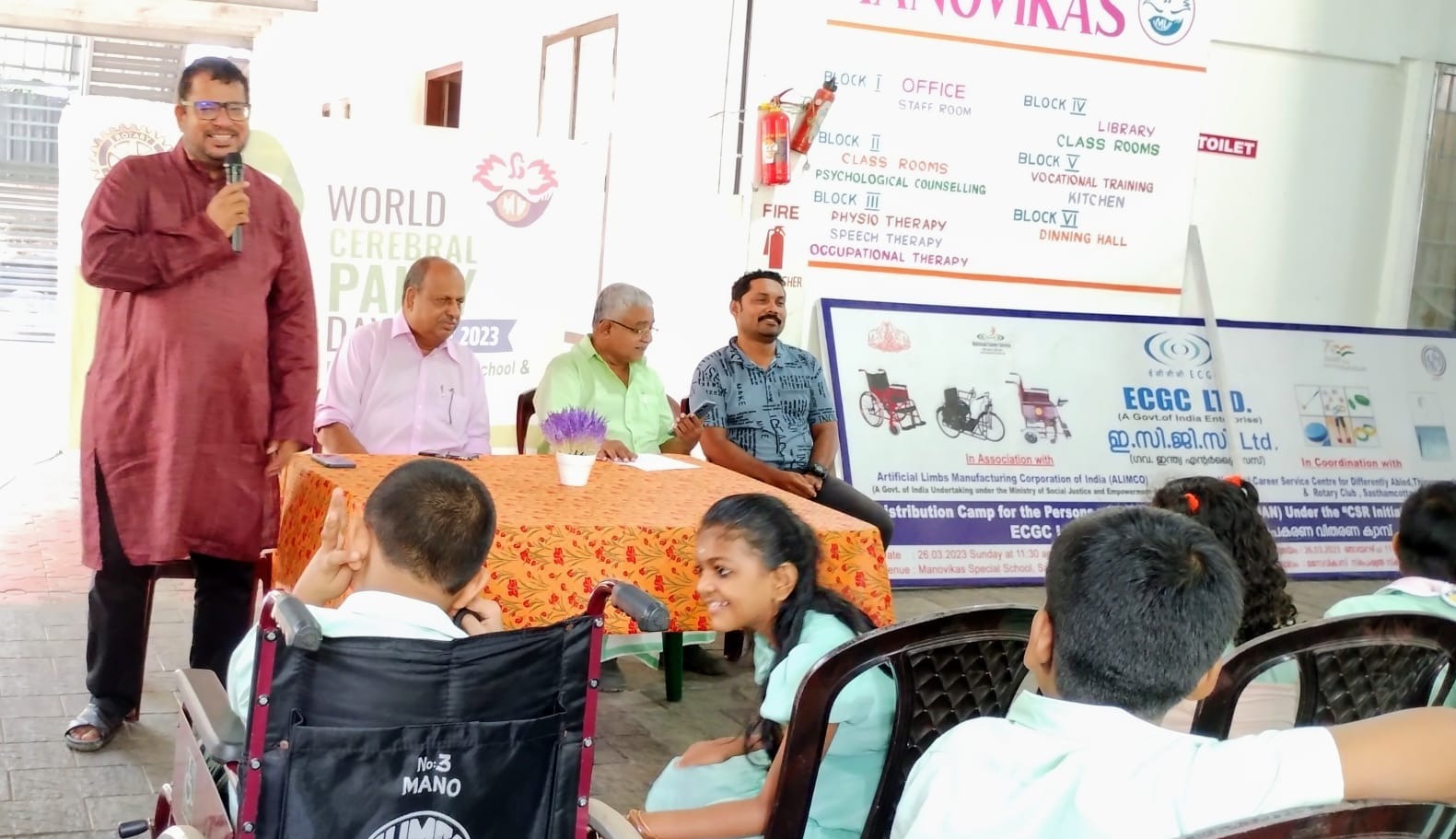 Empowering Voices on World Cerebral Palsy Day 2023 – Celebrating Strength and Inclusion with ECGC Ltd. & ALIMCO at Manovikas Centre.
